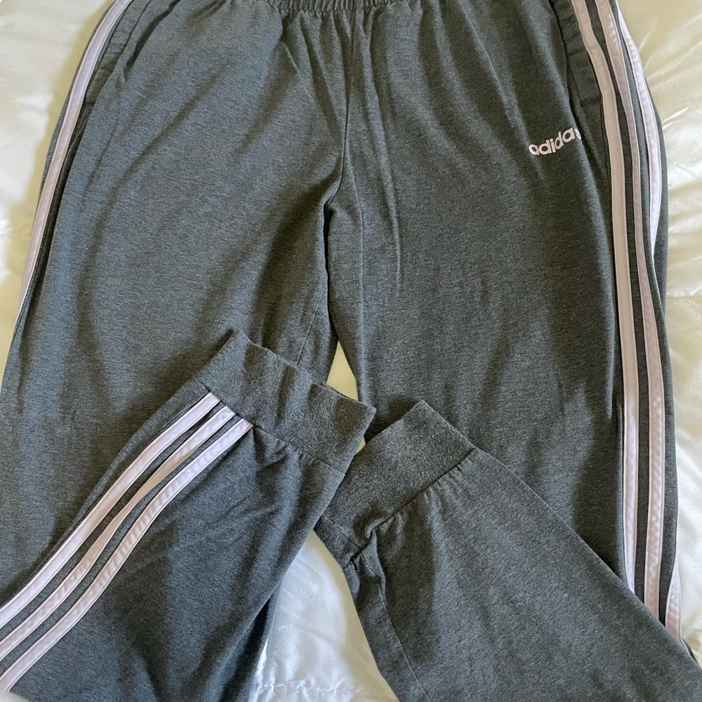 Adidas Ladies Gray Track Pants
